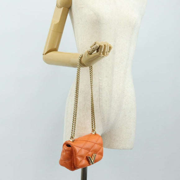 LOUIS VUITTON Maltage Line PicoGo 14 Bag Leather Volcano Orange LV Auth 181833SM