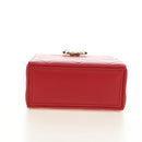 CHANEL Matelasse Chain Shoulder Bag Lamb Skin Red Gold CC Auth 181834SAM-5