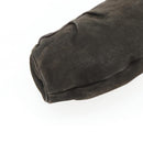 PRADA Umhängetasche Leder Dunkelbraun Silber Auth 181835M-13
