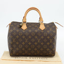LOUIS VUITTON Monogram Speedy 30 Hand Bag M41526 LV Auth 181837SAV-12