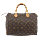 LOUIS VUITTON Monogram Speedy 30 Hand Bag M41526 LV Auth 181837SAV-2