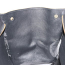 CELINE Trapeze Hand Bag Suede 2way Blue Gold Auth 181841-21
