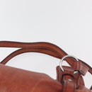 Miu Miu Tote Bag Leather Red Silver Auth 181844A-8
