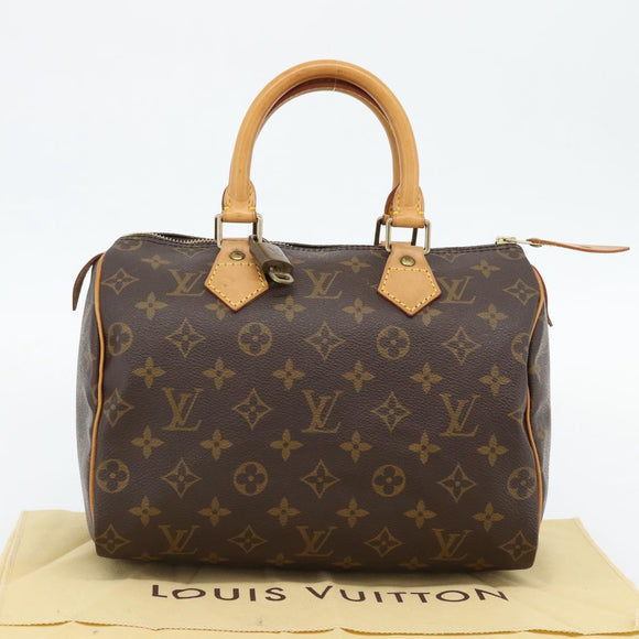 LOUIS VUITTON Monogram Speedy 25 Hand Bag M41528 LV Auth 181845SAV