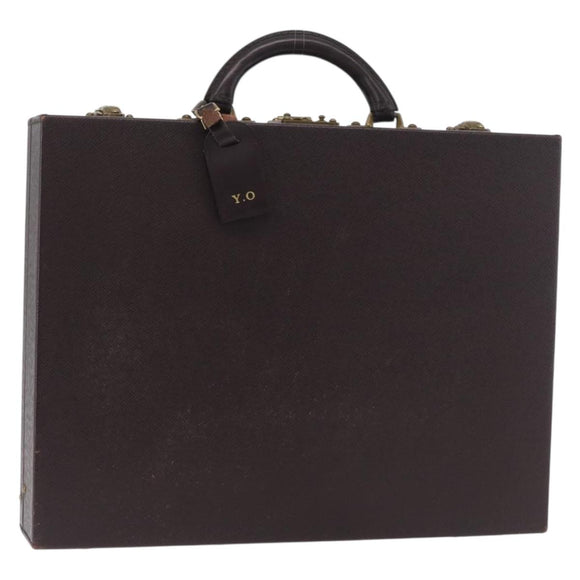 LOUIS VUITTON Taiga President Briefcase Acajou M30006 LV Auth 181846