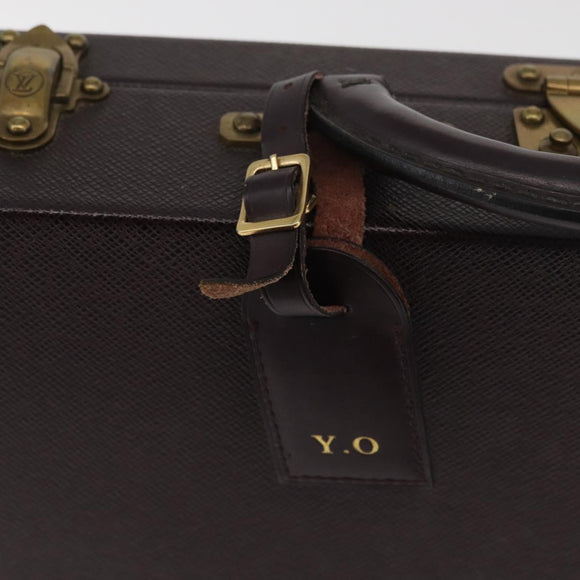 LOUIS VUITTON Taiga President Briefcase Acajou M30006 LV Auth 181846