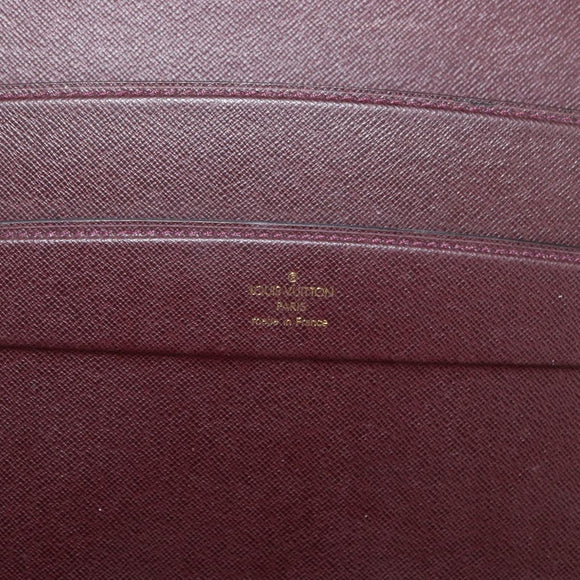 LOUIS VUITTON Taiga President Briefcase Acajou M30006 LV Auth 181846