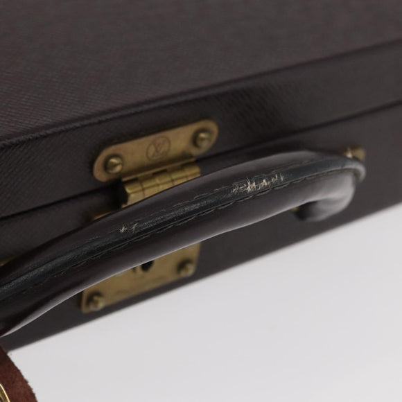 LOUIS VUITTON Taiga President Briefcase Acajou M30006 LV Auth 181846