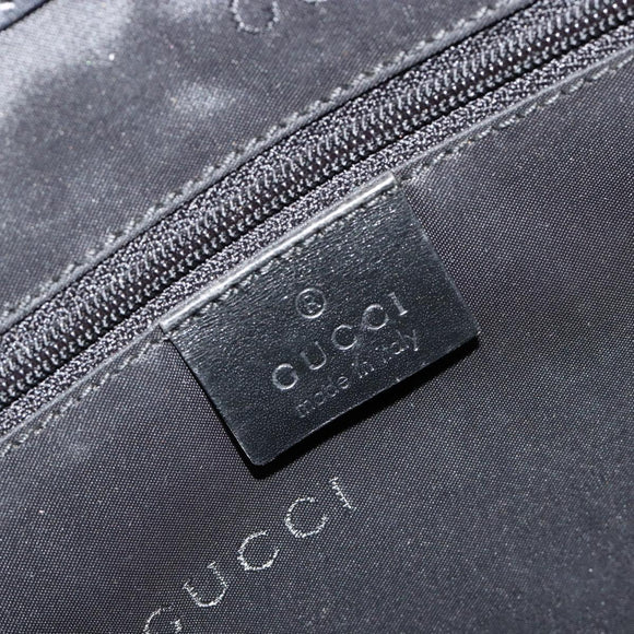 GUCCI GG Canvas Tote Bag Black Silver 002 1073 Auth 181850