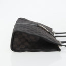 GUCCI GG Canvas Tote Bag Black Silver 002 1073 Auth 181850-3