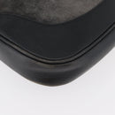 GUCCI Jackie Shoulder Bag Velor Gray Silver 001 3306 Auth 181851A-10