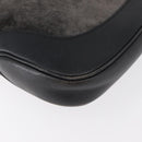 GUCCI Jackie Shoulder Bag Velor Gray Silver 001 3306 Auth 181851A-12