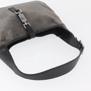 GUCCI Jackie Shoulder Bag Velor Gray Silver 001 3306 Auth 181851A-7