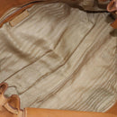 PRADA Tote Bag Leather Beige Gold Auth 181853A-10