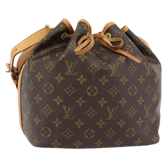 LOUIS VUITTON Monogram Petit Noe Shoulder Bag M42226 LV Auth 181855SAV
