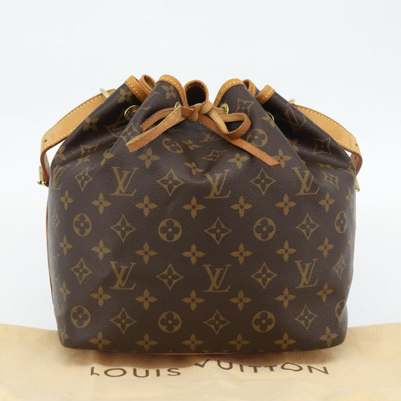 LOUIS VUITTON Monogram Petit Noe Shoulder Bag M42226 LV Auth 181855SAV
