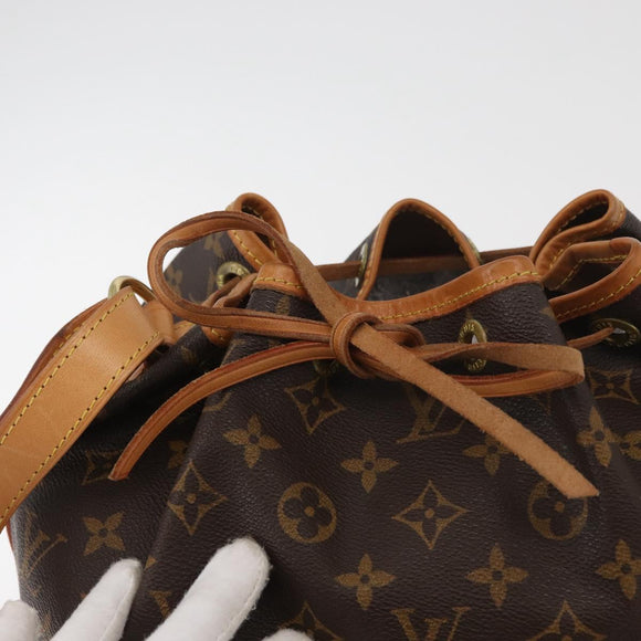 LOUIS VUITTON Monogram Petit Noe Umhängetasche M42226 LV Auth 181858SAV