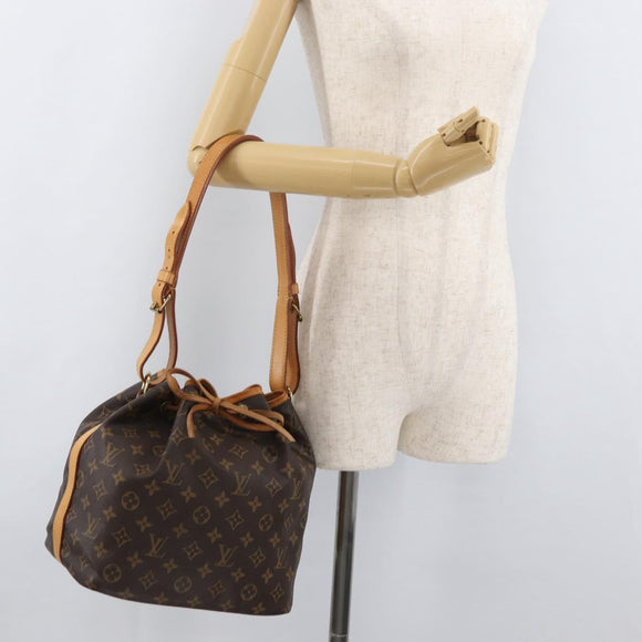 LOUIS VUITTON Monogram Petit Noe Umhängetasche M42226 LV Auth 181858SAV