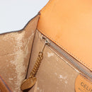 CELINE Macadam Canvas Horse Carriage Bag PVC Leather 2way Brown Gold Auth 181859-22