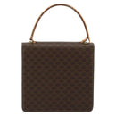CELINE Macadam Canvas Horse Carriage Bag PVC Leather 2way Brown Gold Auth 181859-3