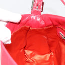 FENDI Mamma Baguette Shoulder Bag Leather Red Silver 2373 26325 Auth 181860M-22