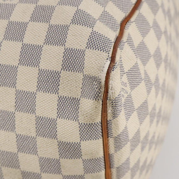 LOUIS VUITTON Damier Azur Keepall 50 Boston Bag N41430 LV Auth 181864