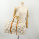 LOUIS VUITTON Damier Azur Keepall 50 Boston Bag N41430 LV Auth 181864-21