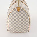 LOUIS VUITTON Damier Azur Keepall 50 Boston Bag N41430 LV Auth 181864-4