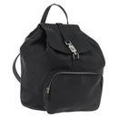 GUCCI Jackie Backpack Leather Black Silver 003 0245 Auth 181865A-1