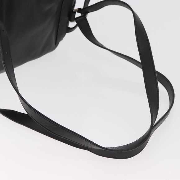 GUCCI Jackie Backpack Leather Black Silver 003 0245 Auth 181865A
