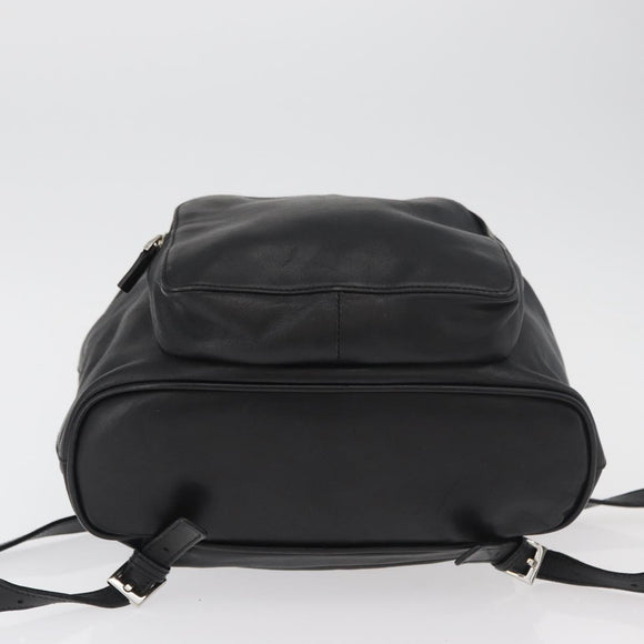 GUCCI Jackie Backpack Leather Black Silver 003 0245 Auth 181865A