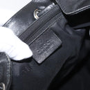 GUCCI Jackie Backpack Leather Black Silver 003 0245 Auth 181865A-24