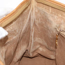 GUCCI Micro GG Supreme Tote Bag PVC Beige Gold Auth 181868-20