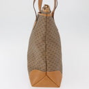 GUCCI Micro GG Supreme Tote Bag PVC Beige Gold Auth 181868-4