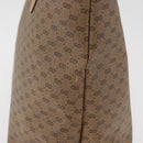 GUCCI Micro GG Supreme Tote Bag PVC Beige Gold Auth 181868-6