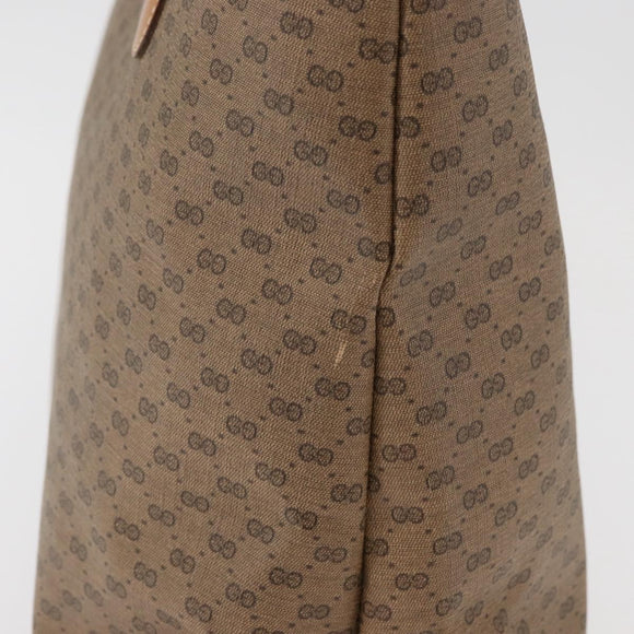 GUCCI Micro GG Supreme Tote Bag PVC Beige Gold Auth 181868