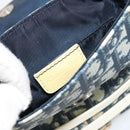 Christian Dior Trotter Canvas Shoulder Bag PVC Navy Silver Auth 181869A-19