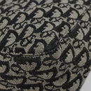Christian Dior Trotter Canvas Tote Bag Black Silver Auth 181870A-15