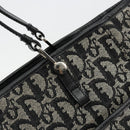 Christian Dior Trotter Canvas Tote Bag Black Silver Auth 181870A-10