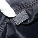 Christian Dior Trotter Canvas Tote Bag Black Silver Auth 181870A-17