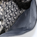 Christian Dior Trotter Canvas Tote Bag Black Silver Auth 181870A-22