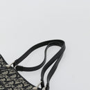 Christian Dior Trotter Canvas Tote Bag Black Silver Auth 181870A-8