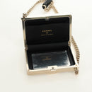 CHANEL Matelasse Boy Chanel Chain Wallet Bag Patent Black Gold CC Auth 181876SAM-18