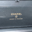 CHANEL Matelasse Boy Chanel Chain Wallet Bag Patent Black Gold CC Auth 181876SAM-19