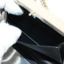CHANEL Matelasse Boy Chanel Chain Wallet Bag Patent Black Gold CC Auth 181876SAM-21