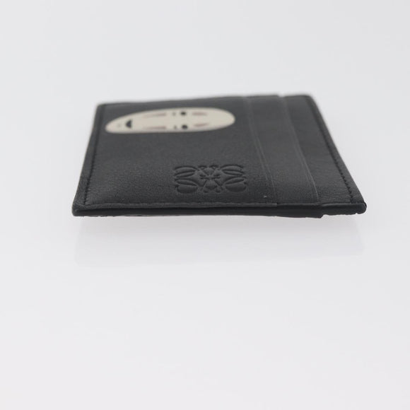 LOEWE Studio Ghibli Collaboration KAONASHI Card Case Leather Black Auth 181877SM