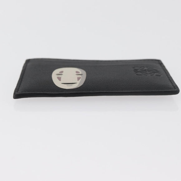 LOEWE Studio Ghibli Collaboration KAONASHI Card Case Leather Black Auth 181877SM