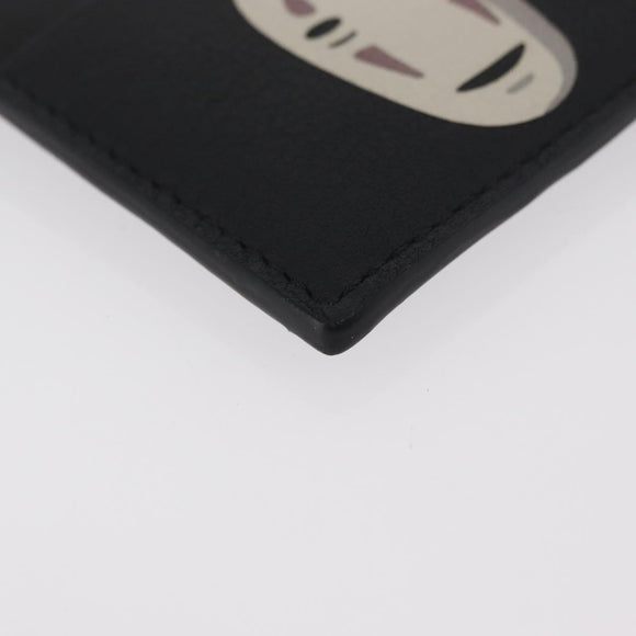 LOEWE Studio Ghibli Collaboration KAONASHI Card Case Leather Black Auth 181877SM
