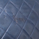 CHANEL Matelasse Chain Shoulder Bag Lamb Skin Navy Gold CC Auth 181880V-3