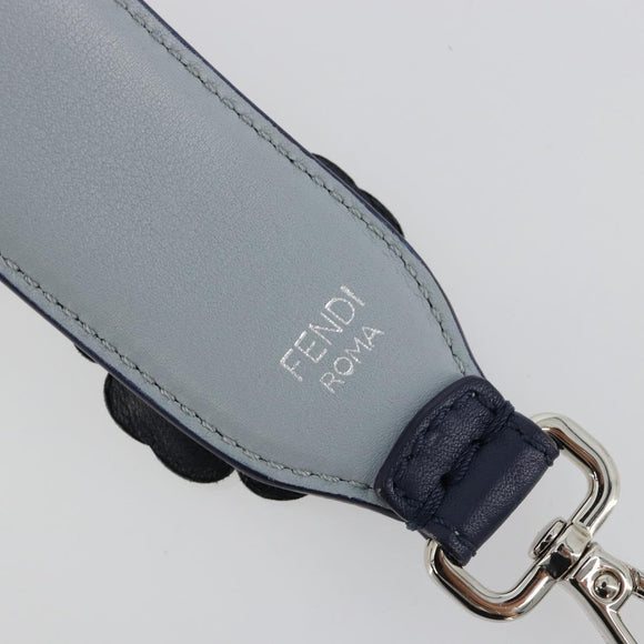 FENDI Shoulder Strap Leather 31.9"" Navy Auth 181881M
